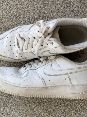 Nike White Low-Top Leather Sneakers